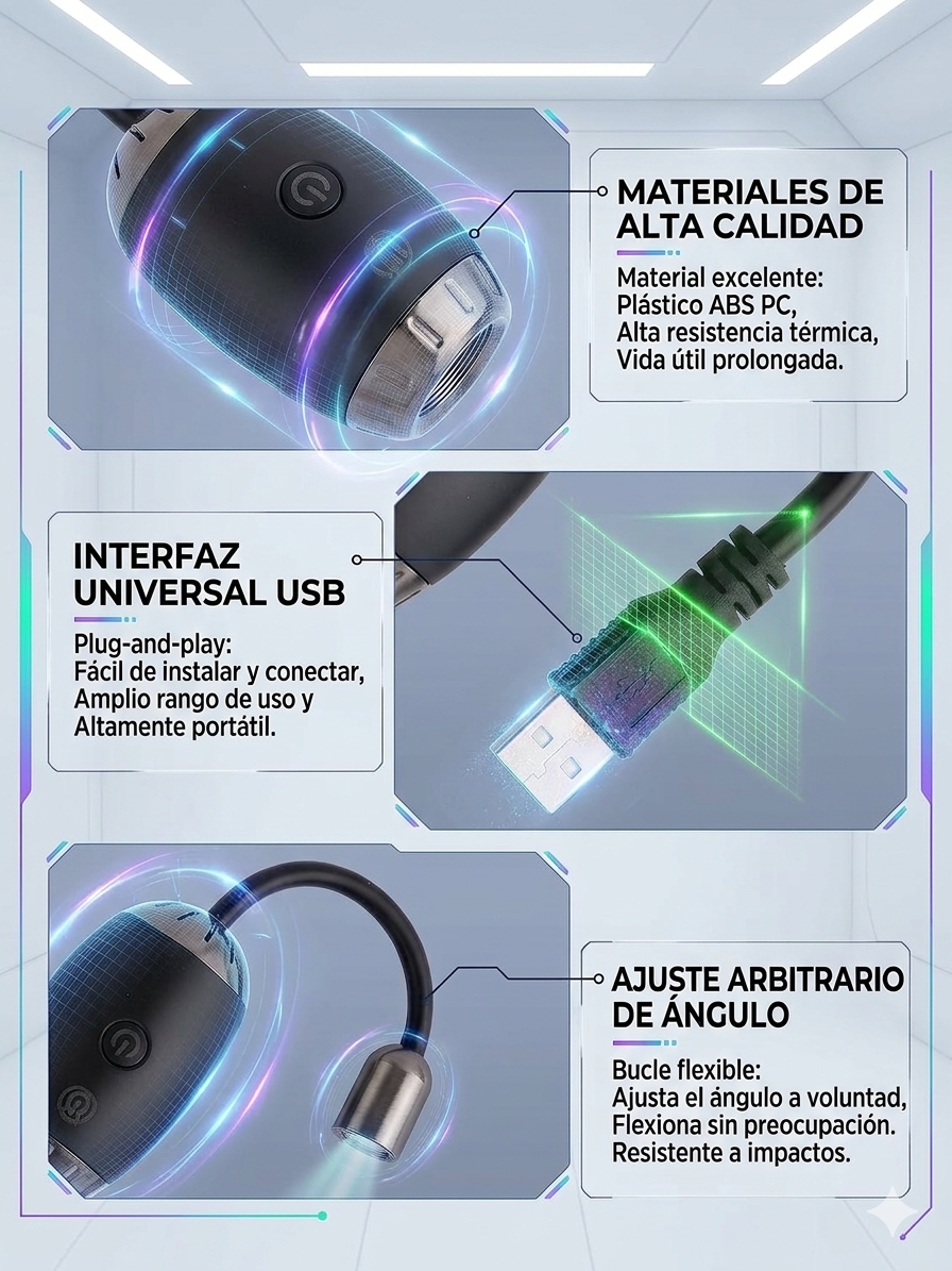 Proyector Galaxia USB 🌌